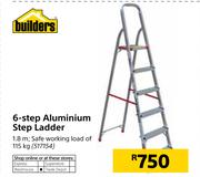 Builders 6 Step Aluminium Step Ladder 