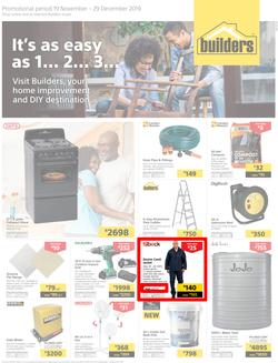 Builders Superstore Inland : It's As Easy As 1... 2... 3... (19 Nov - 29 Dec 2019), page 1