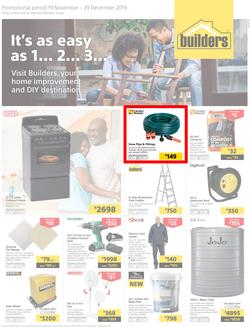 Builders Superstore Inland : It's As Easy As 1... 2... 3... (19 Nov - 29 Dec 2019), page 1