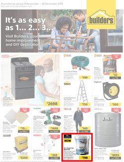 Builders Superstore Inland : It's As Easy As 1... 2... 3... (19 Nov - 29 Dec 2019), page 1