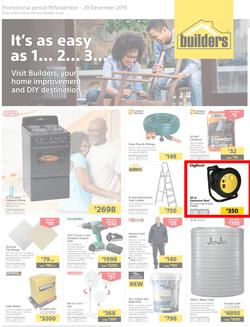 Builders Superstore Inland : It's As Easy As 1... 2... 3... (19 Nov - 29 Dec 2019), page 1