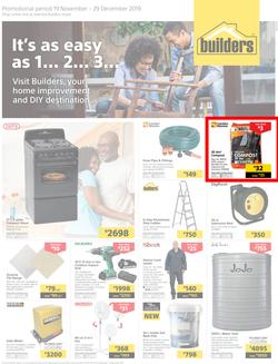 Builders Superstore Inland : It's As Easy As 1... 2... 3... (19 Nov - 29 Dec 2019), page 1