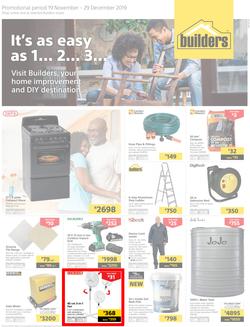 Builders Superstore Inland : It's As Easy As 1... 2... 3... (19 Nov - 29 Dec 2019), page 1