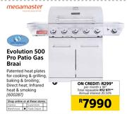 Megamaster Evolution 500 Pro Patio Gas Braai