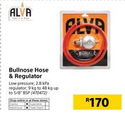 Alva Bullnose Hose & Regulator