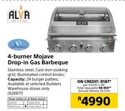 Alva 4 Burner Mojave Drop In Gas Barbeque