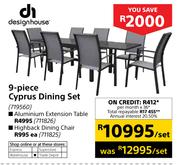 Designhouse 4-Piece Cyprus Dining Set-Per Set