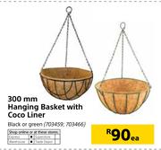 300mm Hanging Basket With Coco Liner-Each