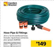Garden Master Hose Pipe & Fittings 