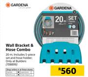 Gardena Wall Bracket & Hose Combo