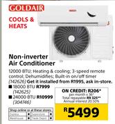 Goldair Non-inverter Air Conditioner 12000 BTU