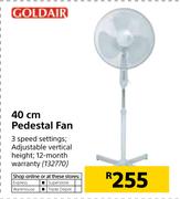 Goldair 40cm Pedestal Fan 
