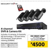 Security Mate 4-Channel DVR & Camera Kit