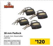 Mackie 38mm Padlock