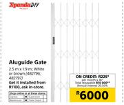 Xpanda Diy Aluguide Gate 2.5m X 1.9m 