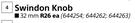 Home & Kitchen Swindon Knob 32mm Matt Black-Each