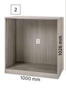 Cabinet Range 1026mm x 1000mm x 566mm