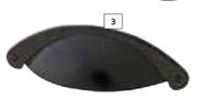 Home & Kitchen Buttercup Handle 64mm Matt Black-Each