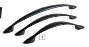 Home & Kitchen New Moon Handle 96mm Matt Black-Each