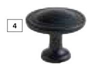 Home & Kitchen Swindon Knob 32mm Matt Black-Each