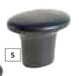 Home & Kitchen Toad Knob 36mm Matt Black-Each