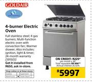 Goldair 4-Burner Electric Oven