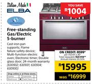 Elba Free Standing Gas/Electric 5-Burner