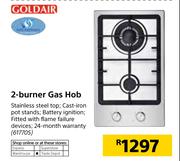Goldair 2-Burner Gas Hob