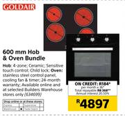 Goldair 600mm Hob & Oven Bundle
