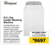 Whirlpool 9.5Ltr Top Loader Washing Machine 3LWTW4815FW