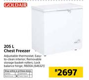 Goldair 205Ltr Chest Freezer R600A