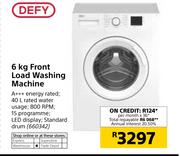 Defy 6Kg Front Load Washing Machine
