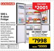 Goldair 500Ltr-Door Fridge