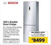 Bosch 320Ltr Double Door Fridge