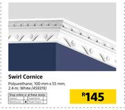 Swirl Cornice-100mm X 55mm