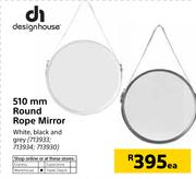Designhouse 510mm Round Rope Mirror-Each