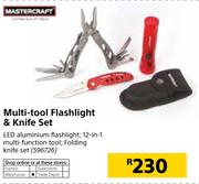 Mastercraft Multi Tool Flashlight & Knife Set