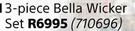 Designhouse 3-Piece Bella Wicker Set