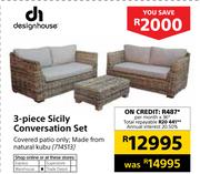 Designhouse 3-Piece Sicily Conversation Set