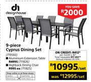 Designhouse 4-Piece Cyprus Dining Set-Per Set