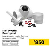 First Diverter Downspout