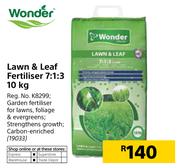 Wonder Lawn & Leaf Fertiliser 7:1:3-10Kg