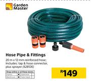 Garden Master Hose Pipe & Fittings 
