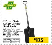 Lasher 210mm Blade Length Carbon Steel Spade 660mm
