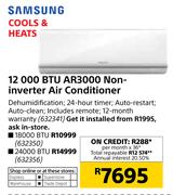 Samsung 12000 BTU AR3000 Non Inverter Air Condioner