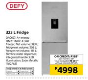 Defy 323Ltr Fridge