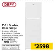 Defy 158Ltr Double Door Fridge