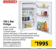 Goldair 130Ltr Bar Fridge