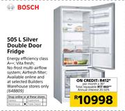 Bosch 505Ltr Silver Double Door Fridge