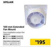Xpelair 150mm Extended Fan Mount